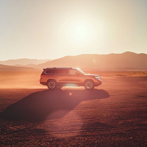 汽车沙漠摄影镜头光晕