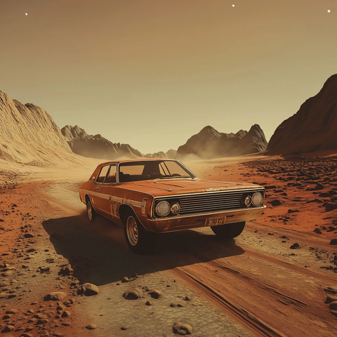 年代汽车行驶火星道路