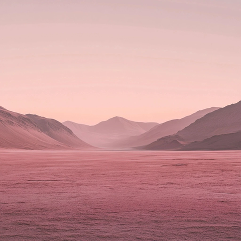 粉色天空异域景观