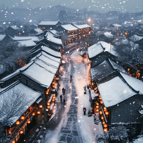 雪夜古街