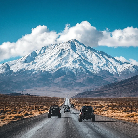 雪峰公路与越野车