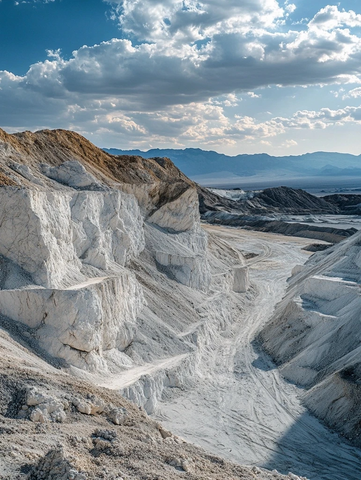 沙山未完工矿石高细节摄影