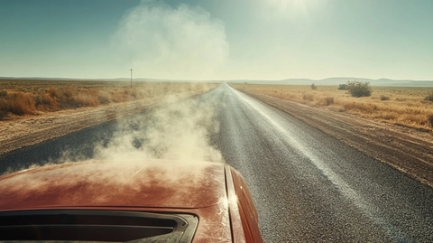 汽车故障炎热夏日孤立无援