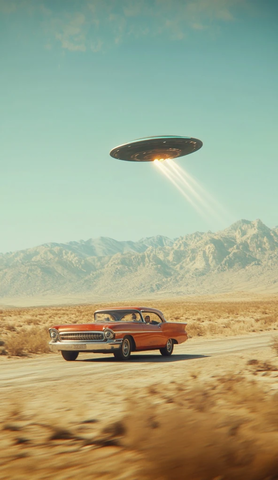 沙漠公路飞车遇袭