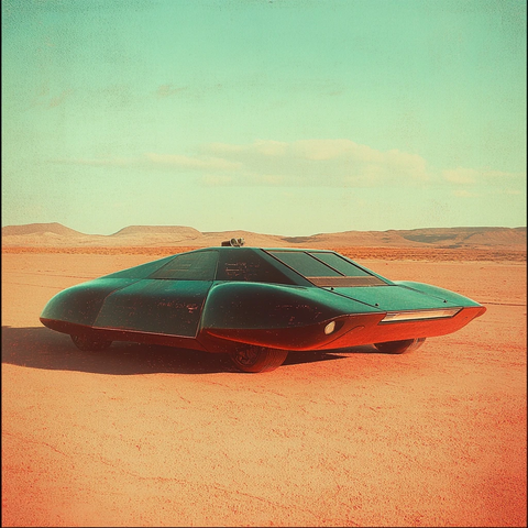 哥特风格悬浮车科幻科技