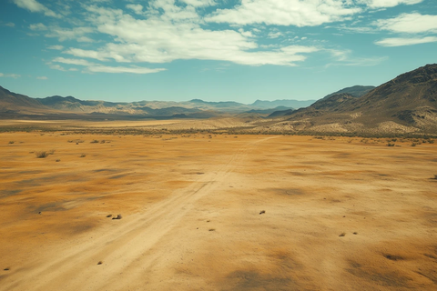 荒漠废墟无人机航拍