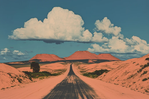 沙漠空景镜头旋转度