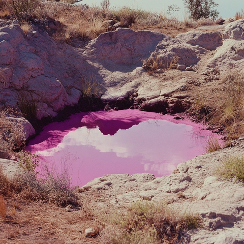 粉红水洞自然奇观