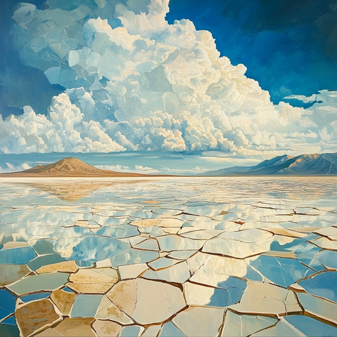 盐漠风暴玻璃表面