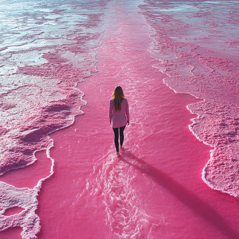 平静湖面无边无际