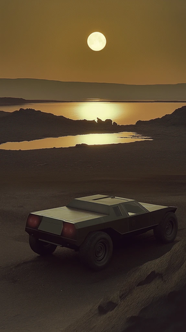 沙漠越野车机械风格设计