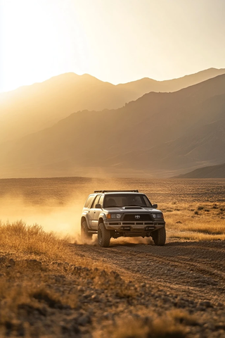 丰田越野山地夕阳