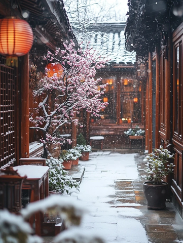 雪映梅香
