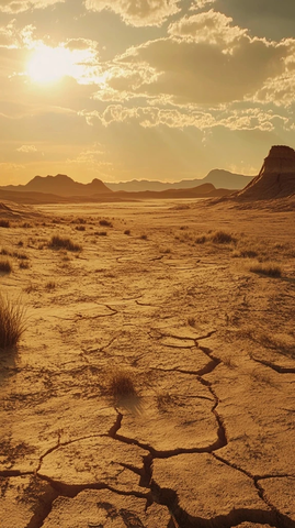 沙漠荒原赤热大地