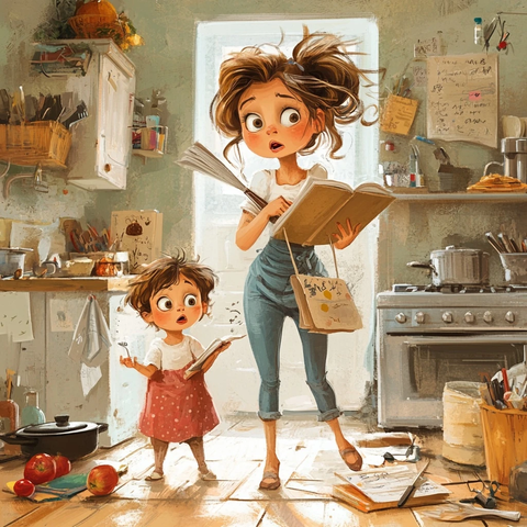 妈妈忙碌日常日记记录生活