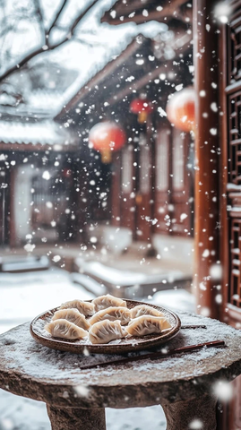 雪落饺香