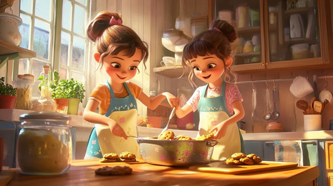 女孩们烘焙乐趣时光