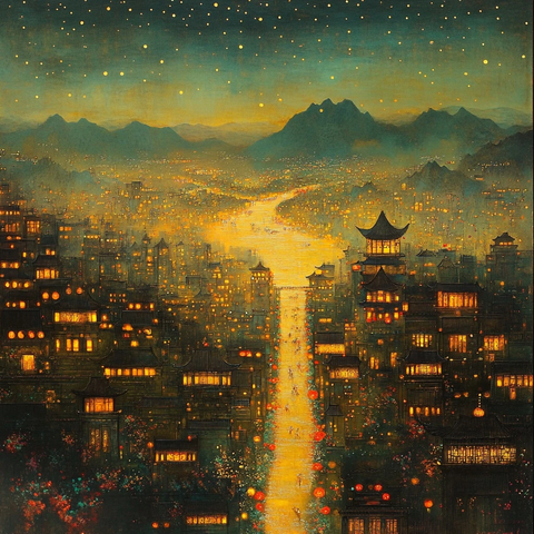 灯火古城