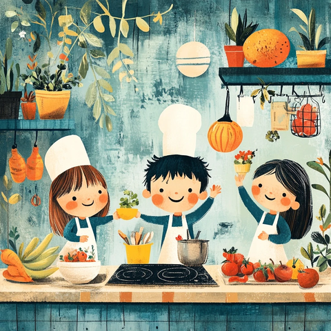 儿童烹饪活动乐趣多