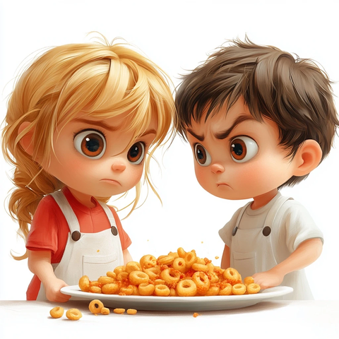 小孩不愿分享玩具场景