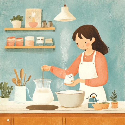 家庭自制儿童奶粉场景