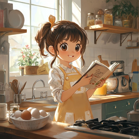 女孩厨房初学烘焙