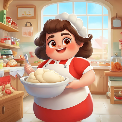 胖烘焙师搅拌面团