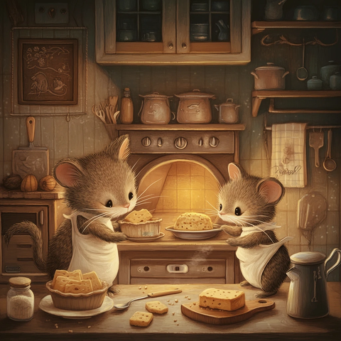 猫鼠烘焙夜旧炉香甜梦