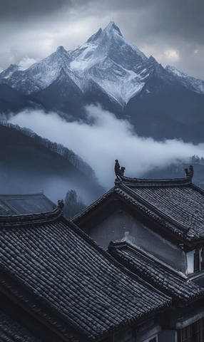 山脚下的古民居