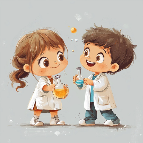 儿童实验医生服装卡通