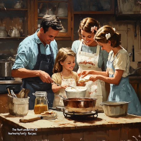 家庭传统食谱与温馨场景