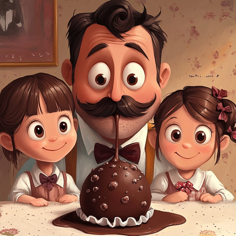 巧克力布丁球家庭亲子互动