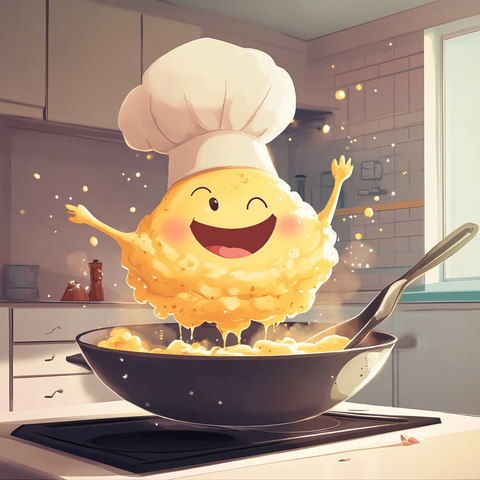 微笑厨师蛋制作完美炒蛋