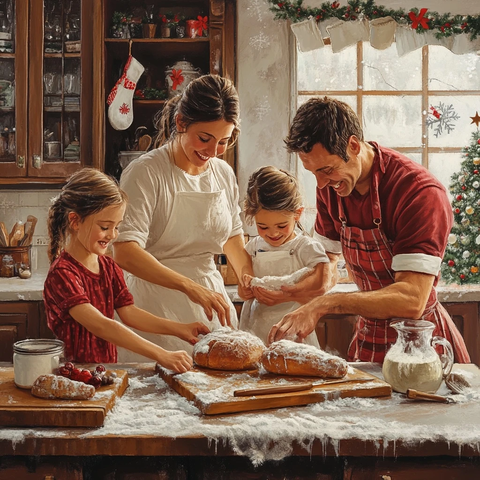 家人厨房烘焙圣诞装饰