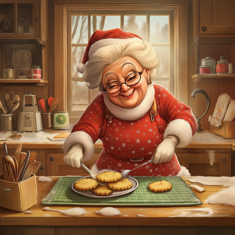 圣诞奶奶厨房烘焙饼干