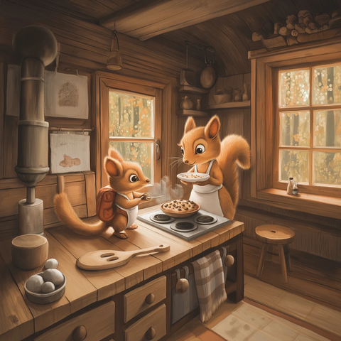 松鼠妈妈烤蘑菇蛋挞