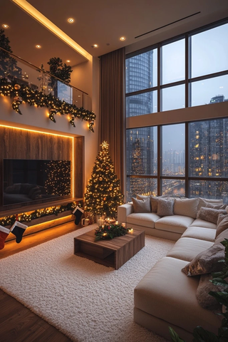 圣诞夜暖屋内景