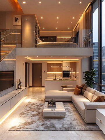 温馨设计复式公寓