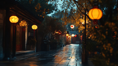 雨夜灯笼巷