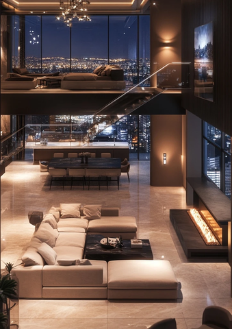 三层公寓开放式设计