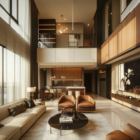 宽敞现代风公寓内饰