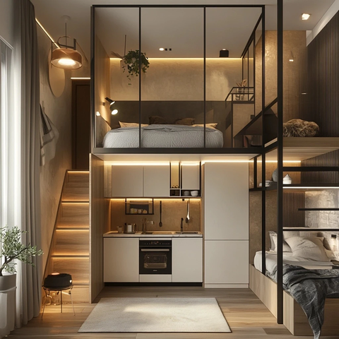 整洁小公寓布局设计