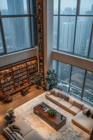 雪天客厅设计全景