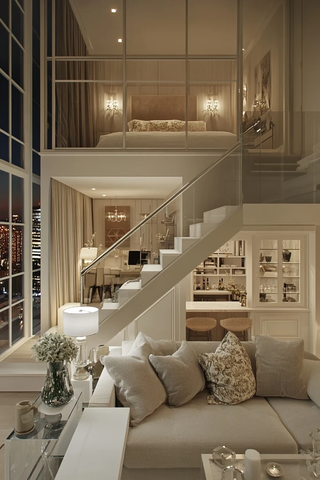 公寓客厅卧室布局