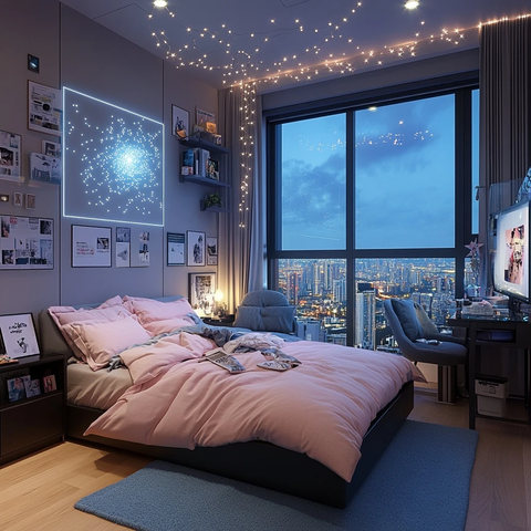 高科技卧室设计与温馨氛围