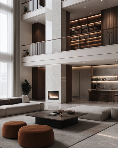 双层高客厅豪华内饰