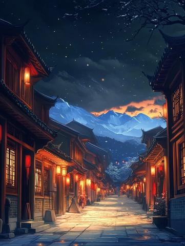 古街夜色