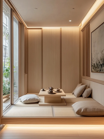 日式简约茶室布置