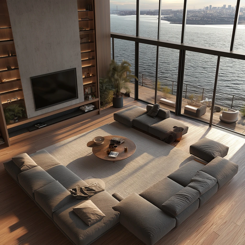 水景大客厅全景图