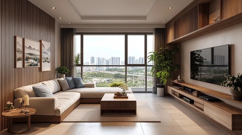 木窗格栅客厅阳台书房